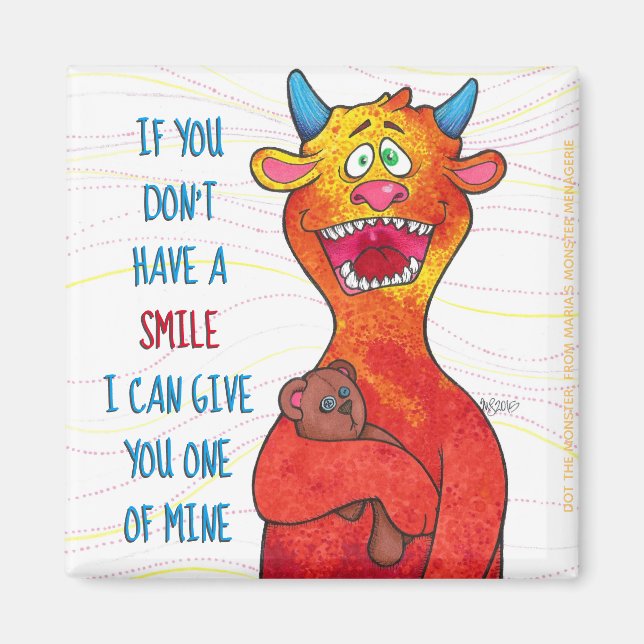 Dot the Monster, aimant (Devant)