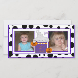 Dots Trick ou traiter Carte photo