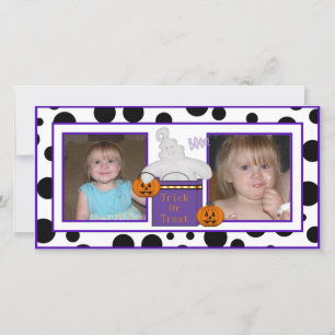 Dots Trick ou traiter Carte photo