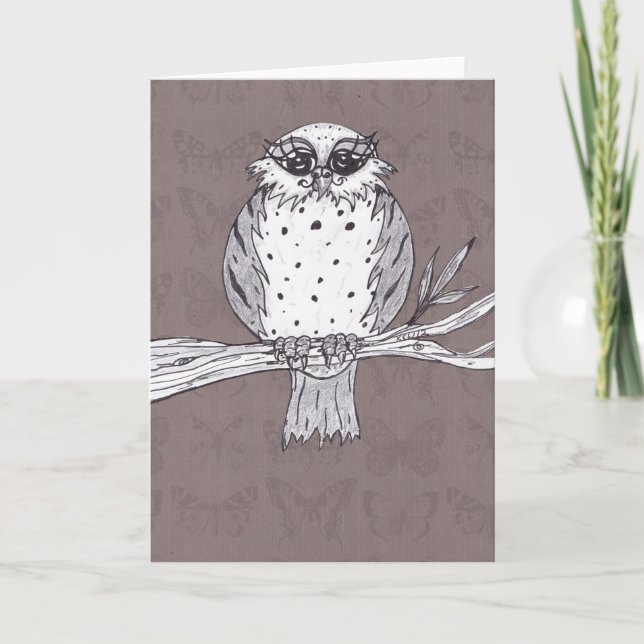 Dotti les cartes de voeux du hibou 32 (Devant)