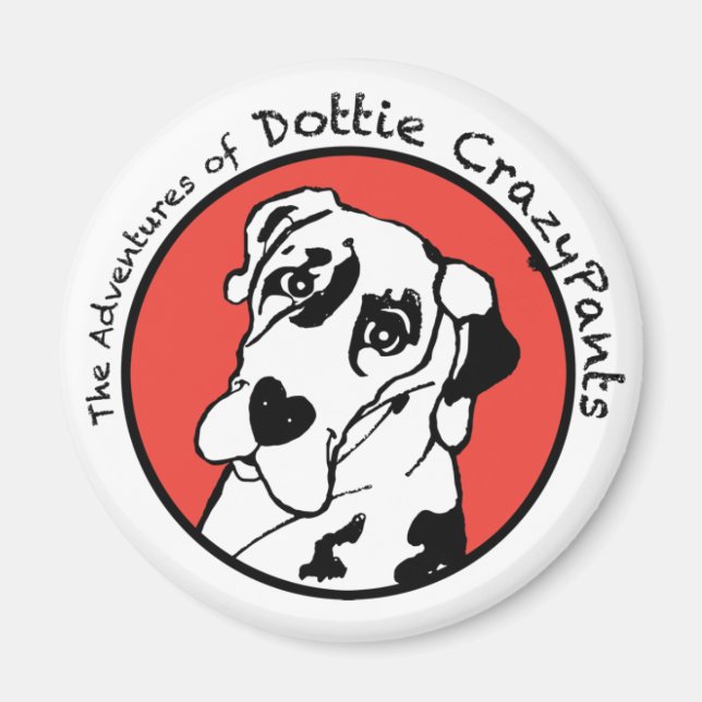 Dottie CrazyPants Magnet (Devant)