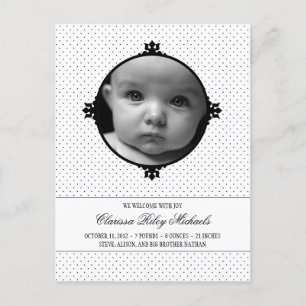 Dotty Delight Photo Faire-part de naissance
