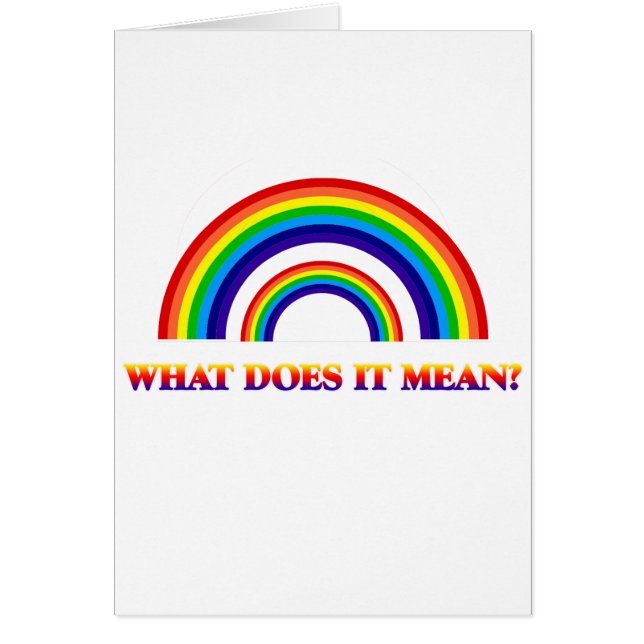 Double arc-en-ciel. Que signifie-t-il ? (Devant)