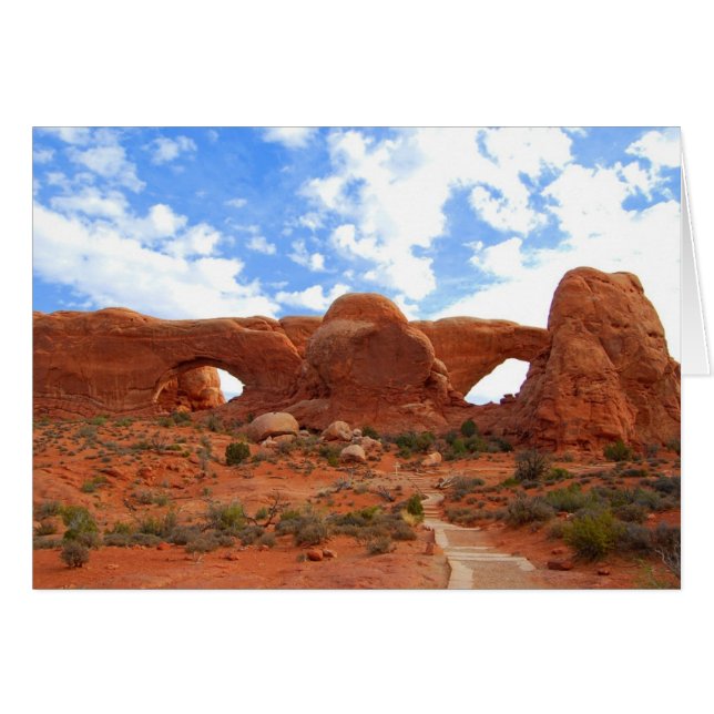 Double Arches, Parc National Des Arches, Utah, Car (Devant horizontal)