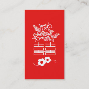 Double Bonheur - Carte de visite Feng Shui