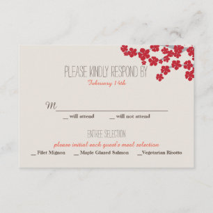 Double Bonheur Faire-part de mariage chinois - RSV