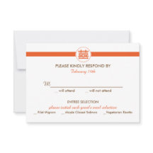 Double Bonheur Faire-part de mariage chinois - RSV