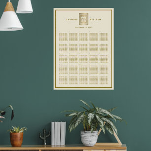 Double Bonheur Mariage chinois Tableau de siège