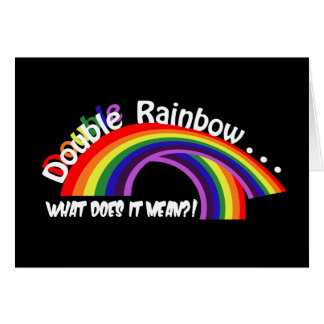 Double carte d'arc-en-ciel