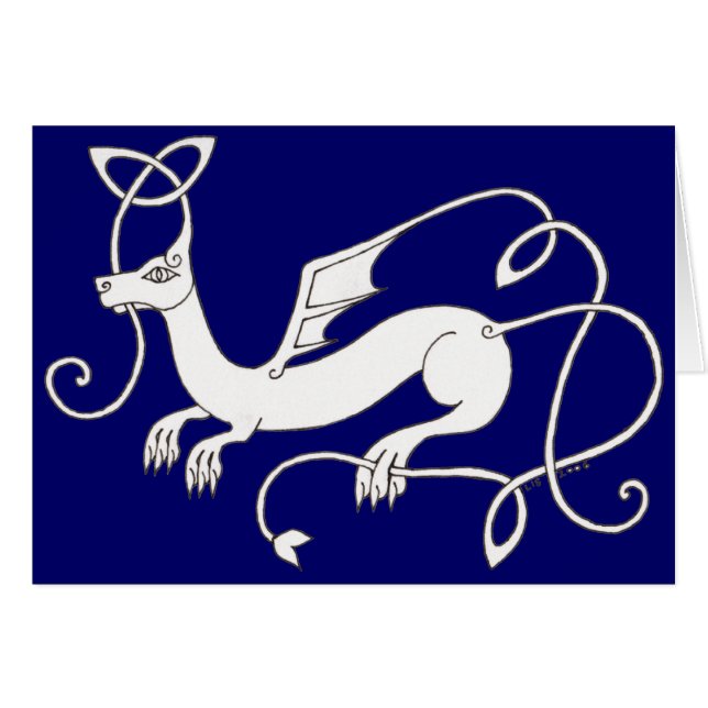 Double carte de dragon (b) (Devant horizontal)