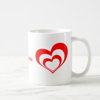Double Coeur La Mug de Saint Valentin