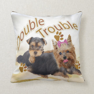 Double coussin de problème de Yorkie par