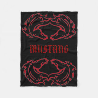 Double couverture d'ouatine de mustang