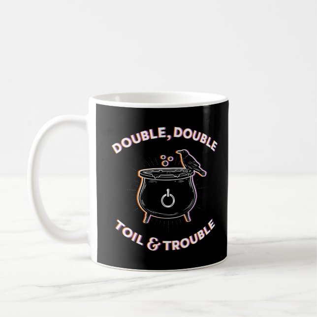Double double huile et tasse de café problématique (Gauche)