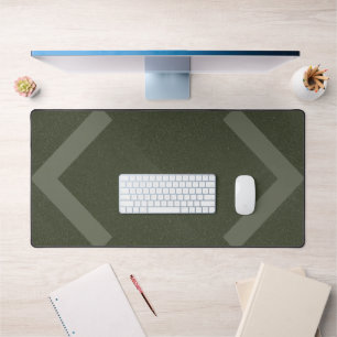 Double Flèches Moss Green Desk Mat - Personnalisab