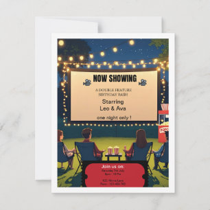 🎬 Double fonctionnalité Twin Anniversaire Invitat
