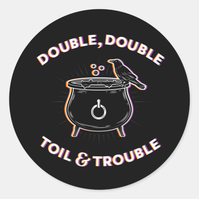 Double huile & Trouble / Stickers (Devant)