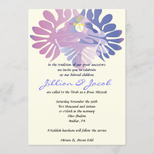 Double invitation de B'nai Mitzvah de colombes