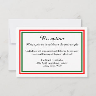 Double Invitation de Noël pour la réception de fin