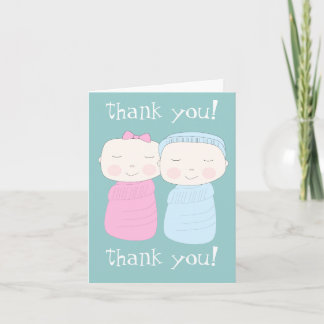 Double la joie ! Carte pour notes Merci