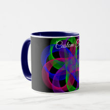 Double Loop Mesh Geometric Coffee Mug