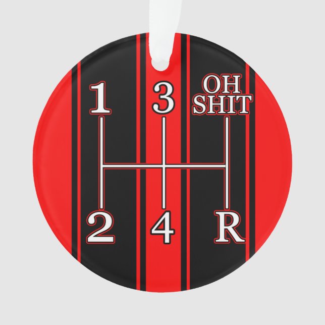 Double ornement noir rouge de voiture de muscle de (devant)