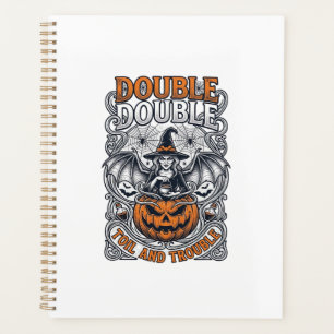 Double peine Malheur Sorcière Citrouille Halloween