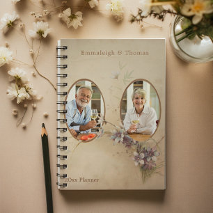 Double photo Retraite florale Vintage