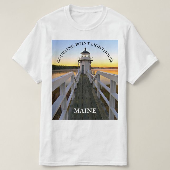 Double Point Lighthouse, Maine T-Shirt (Design devant)
