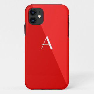 Double rouge Monogramme iPhone 5 Coque