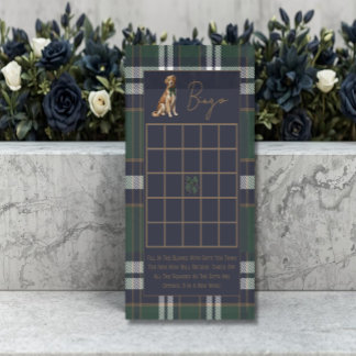 Double sided baby shower games Chic Dog Theme