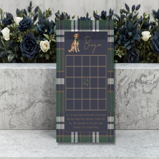 Double sided baby shower games Chic Dog Theme (Créateur téléchargé)