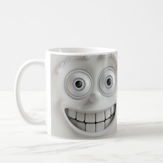 Double-Smile Visage Sarcastique Mug Wrap 3D (Gauche)