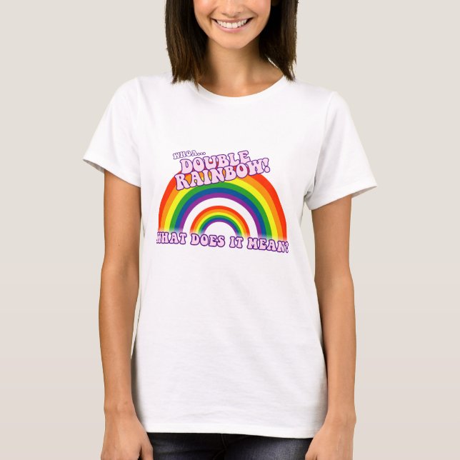 Double T-shirt d'arc-en-ciel (Devant)