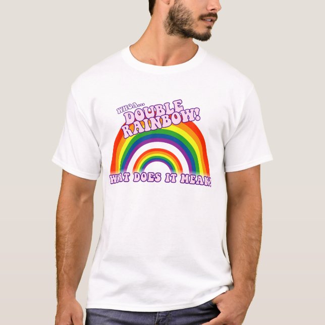 Double T-shirt d'arc-en-ciel (Devant)