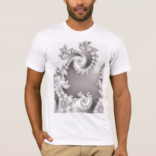 Double T-shirt en spirale argenté