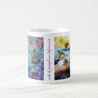 Double tasse de peintures par Josephine DeFrancis