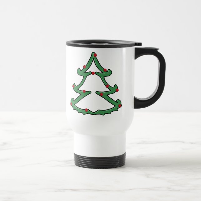 Double tasse de voyage d'arbre de vacances (Droite)
