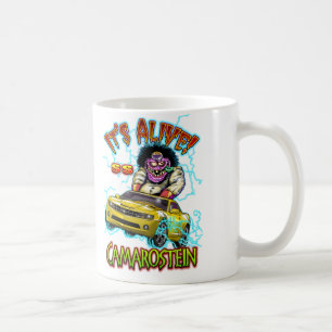 Double tasse dégrossie jaune de Chevy Camaro