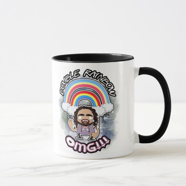Double tasse OFFICIELLE d'arc-en-ciel (Droite)