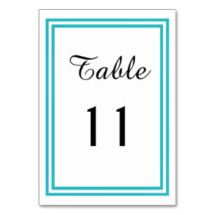 Double triage Turquoise - Carte de table