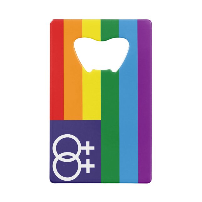 Double venus lesbienne Rainbow Pride (Dos)