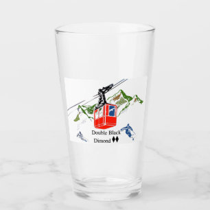 Double Verre Diamant Noir Pint