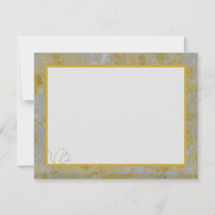 Doublure mariage Carte de remerciements en argent
