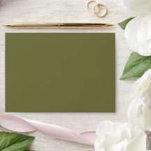 Doublures d'enveloppe Olive Rococo