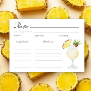 Douce aquarelle cocktail tropical pour enterrement