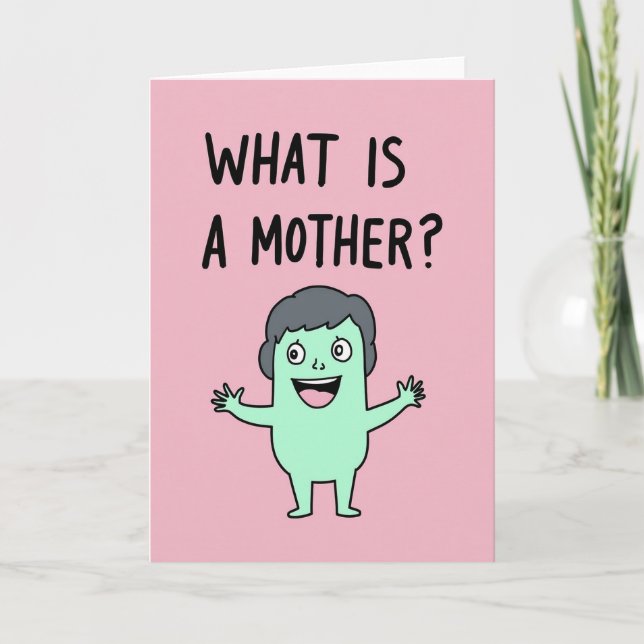 Douce Carte d'Art de Mère Qu'Est-Ce Que (Devant)