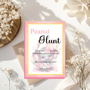 Douce éléphant rose Baby Shower Chasse au canard j
