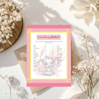 Douce éléphant rose _ Est-ce que maman préférerait