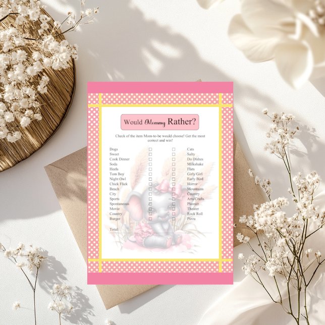 Douce éléphant rose _ Est-ce que maman préférerait (Créateur téléchargé)